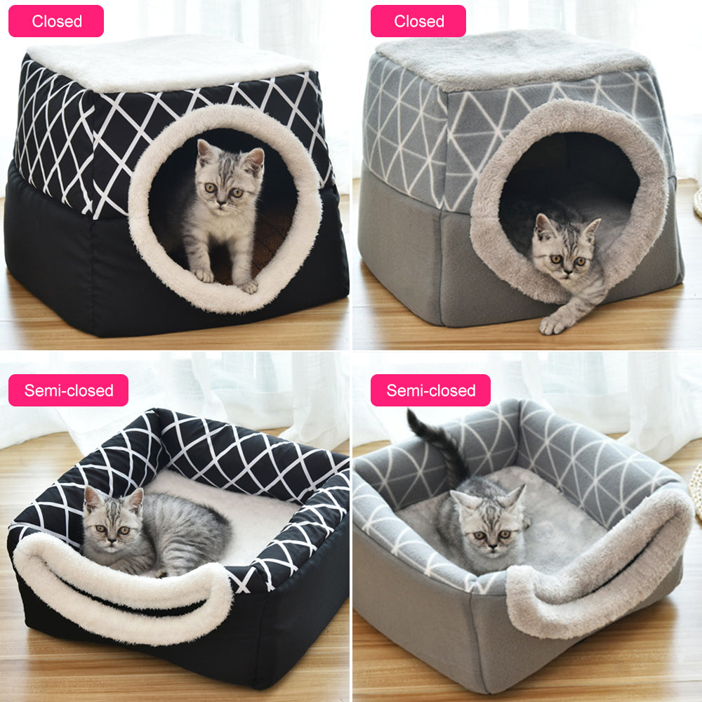 Velvet Space Nest Pet Bed – Cozy Capsule
