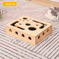Solid Wood Maze Cat Scratching Puzzle Toy Box